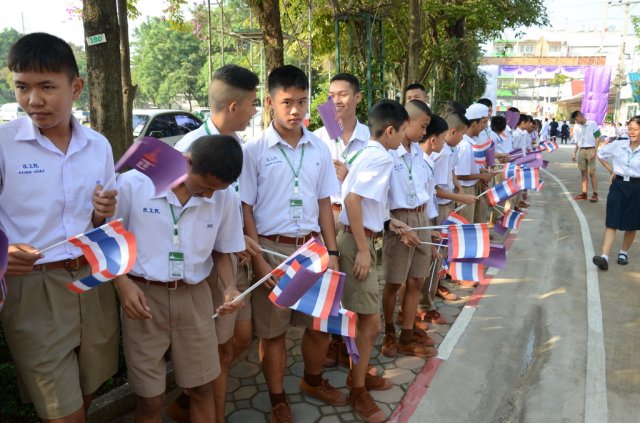 รับเสด็จสมเด็จพระเทพรัตนราชสุดาฯ สยามบรมราชกุมารี