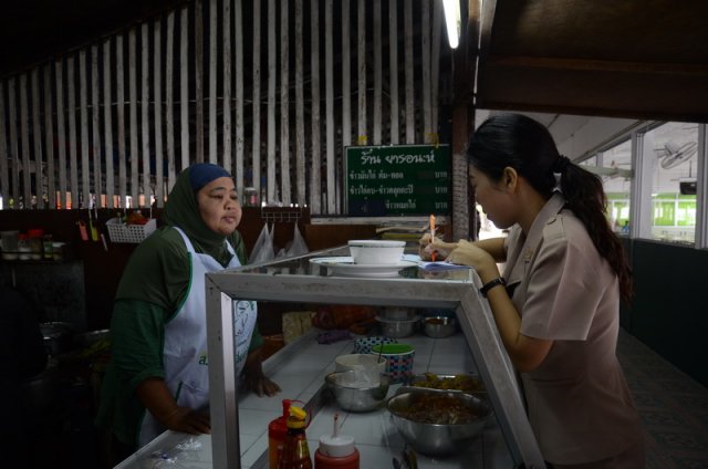 ตรวจความสะอาดโรงอาหาร อ.ว.ท. โดยสำนักงานเขตทุ่งครุ ปีการศึกษา 2559 